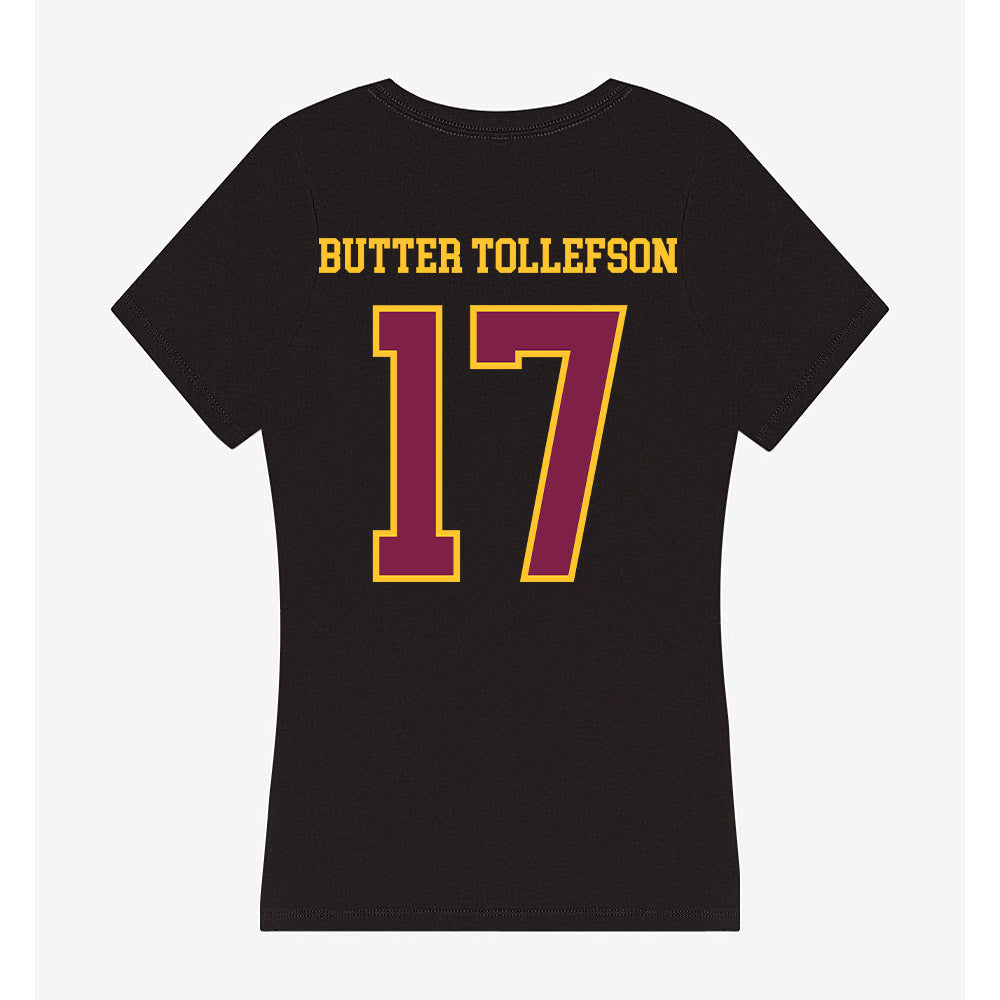 Arizona State - NCAA Football : Michael "Butter" Tollefson - Women's V-Neck T-Shirt-1