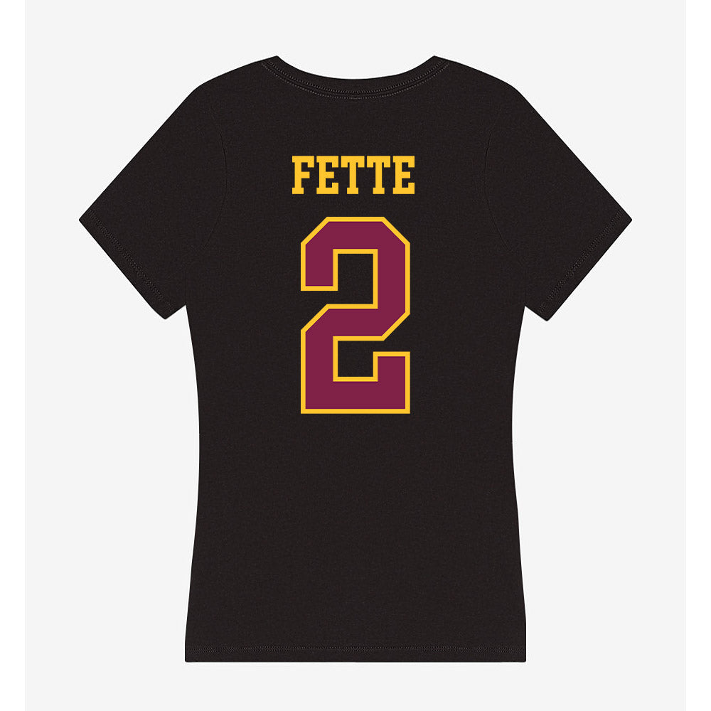 Arizona State - NCAA Football : Jake Fette - Women's V-Neck T-Shirt-1