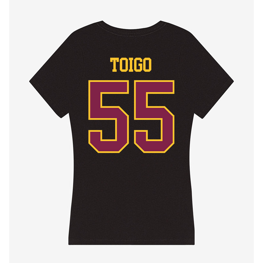 Arizona State - NCAA Baseball : Dean Toigo - Women's V-Neck T-Shirt-1