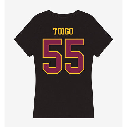 Arizona State - NCAA Baseball : Dean Toigo - Women's V-Neck T-Shirt-1