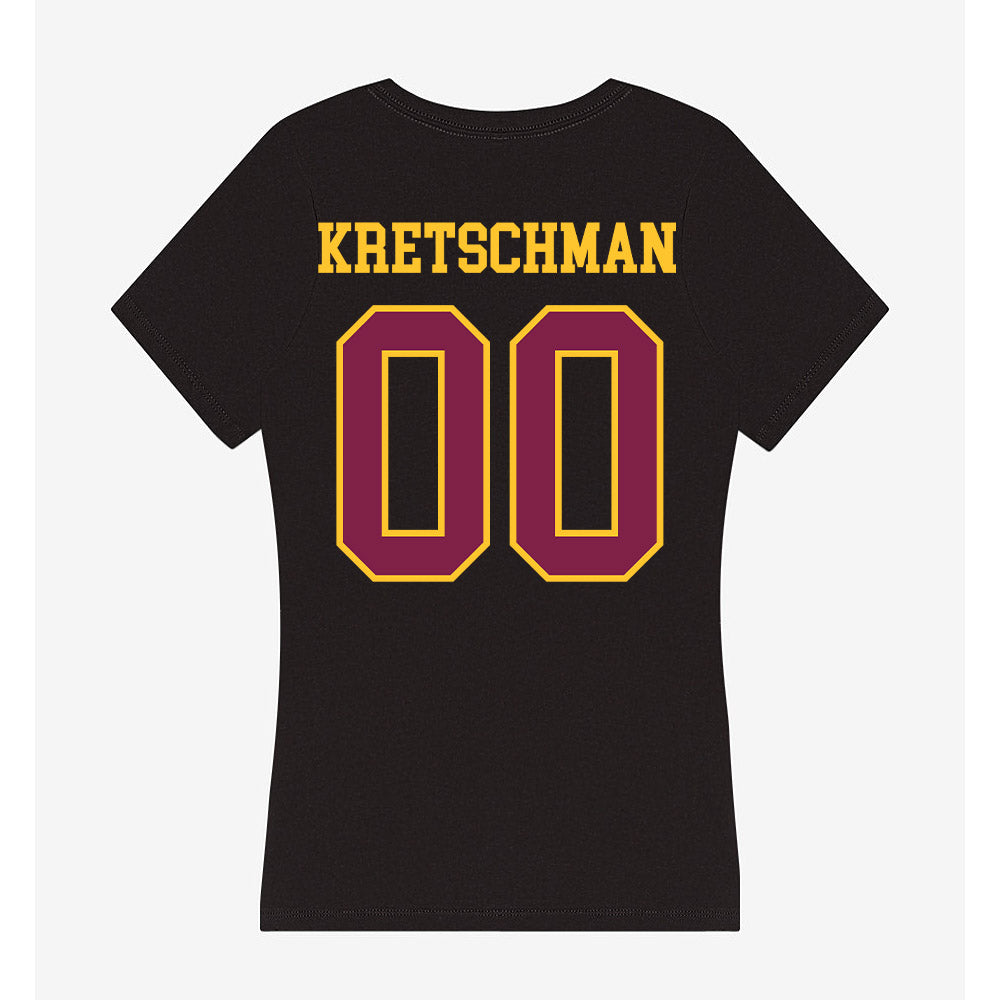 Arizona State - NCAA Beach Volleyball : Ava Kretschman - Women's V-Neck T-Shirt-1