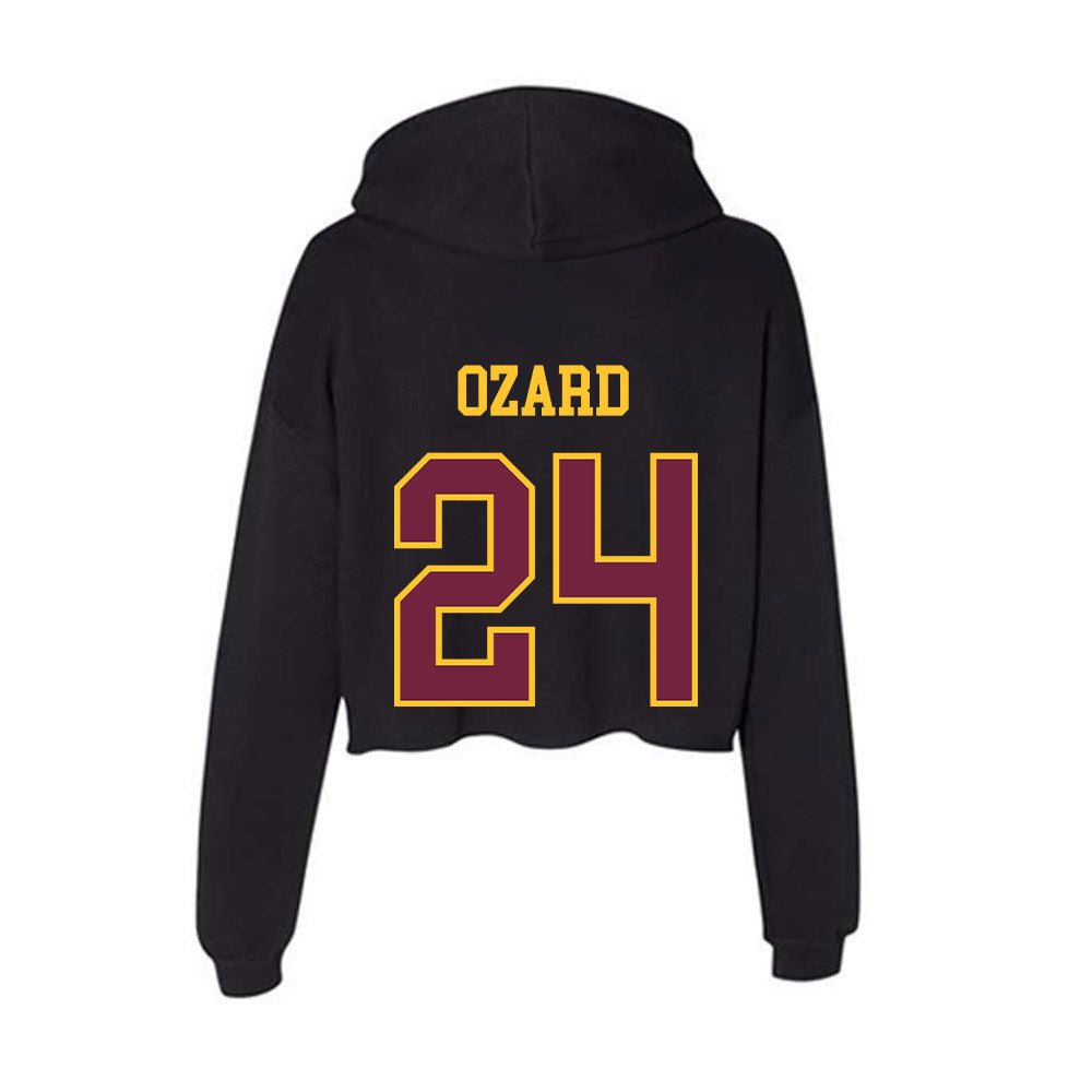 Arizona State - NCAA Women's Soccer : Katherine Ozard - Classic Shersey Women's Crop Fleece Hooded Sweatshirt-1
