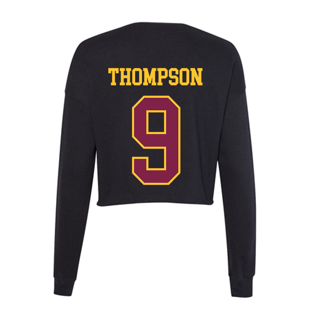 Arizona State - NCAA Football : Jalen Thompson - Women's Cropped Crew Fleece-1