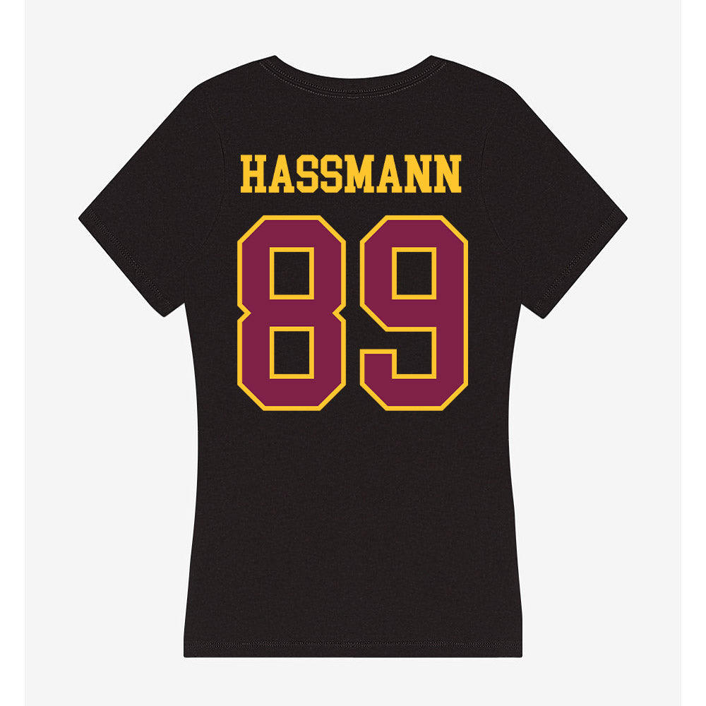Arizona State - NCAA Football : Harry Hassmann - Classic Shersey Women's V-Neck T-Shirt-1