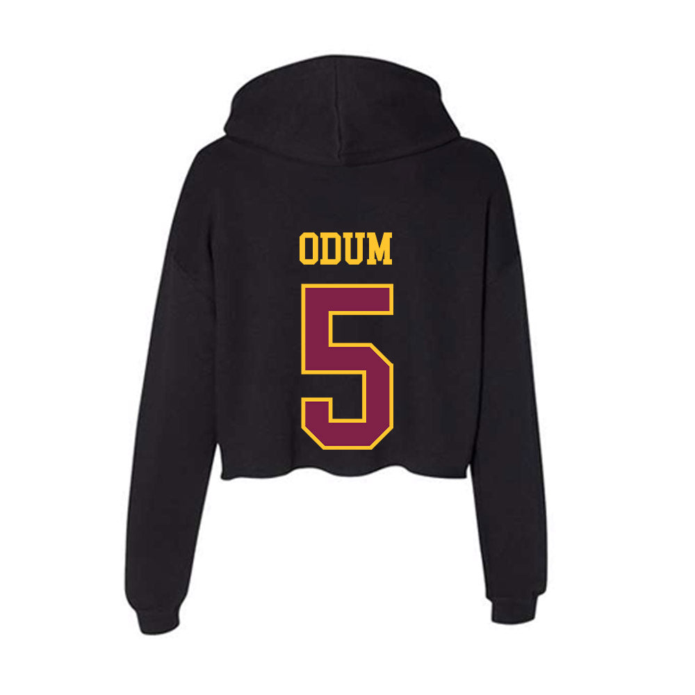 Arizona State - NCAA Men's Basketball : Maurice Odum - Women's Crop Fleece Hoodie-1