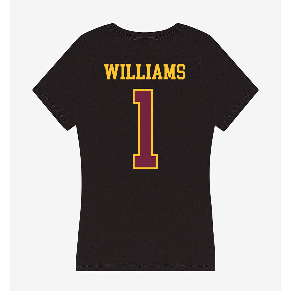 Arizona State - NCAA Women's Basketball : Amaya Williams - Classic Shersey Women's V-Neck T-Shirt-1