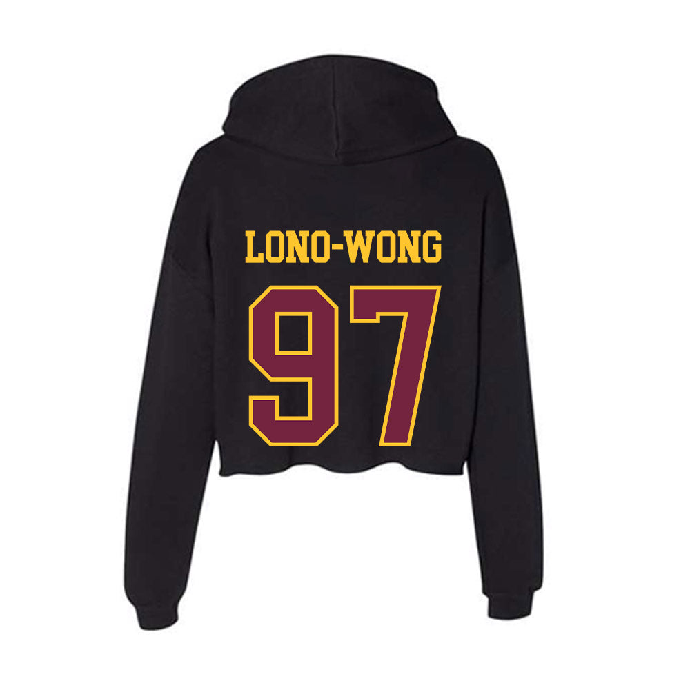 Arizona State - NCAA Football : Blazen Lono-Wong - Classic Shersey Women's Crop Fleece Hooded Sweatshirt-1