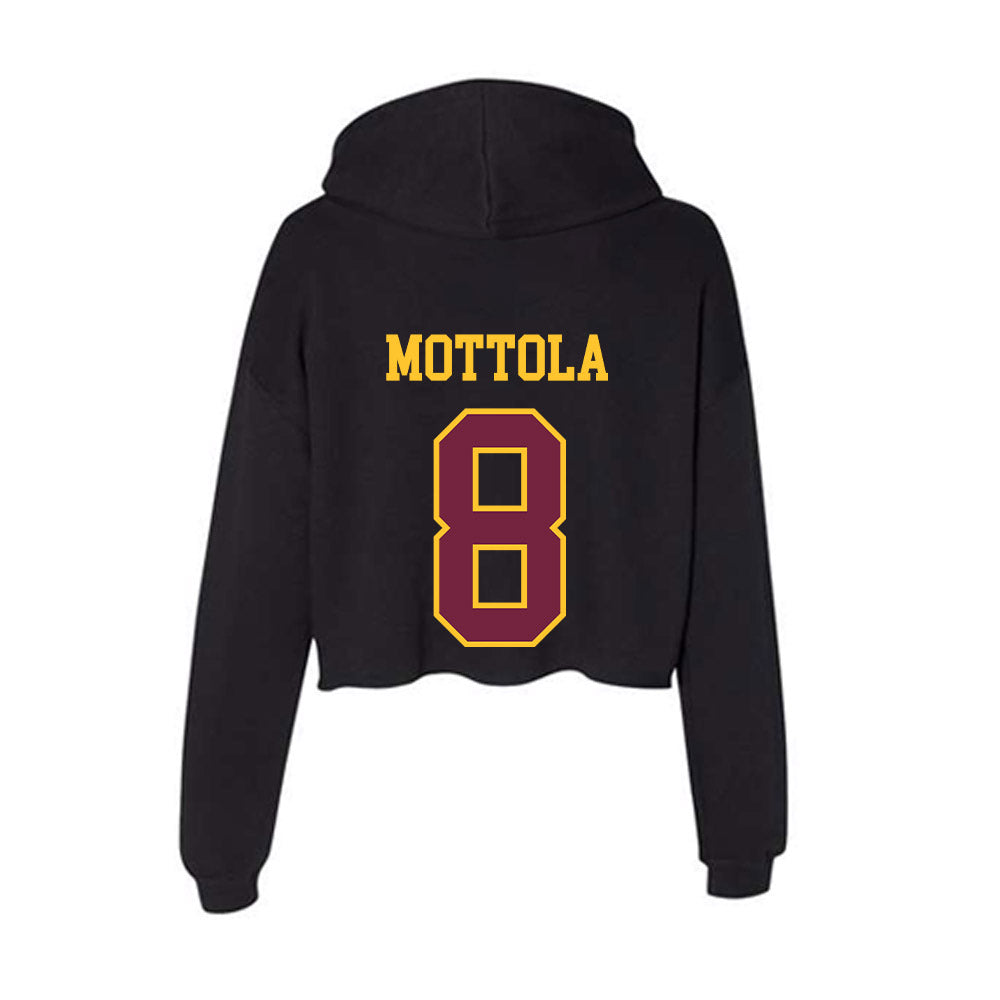Arizona State - NCAA Women's Volleyball : Elle Mottola - Classic Shersey Women's Crop Fleece Hooded Sweatshirt-1