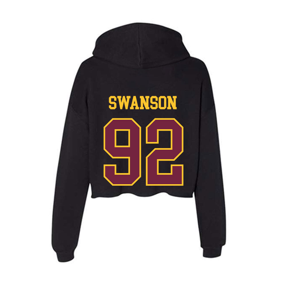 Arizona State - NCAA Football : Zac Swanson - Classic Shersey Women's Crop Fleece Hooded Sweatshirt-1