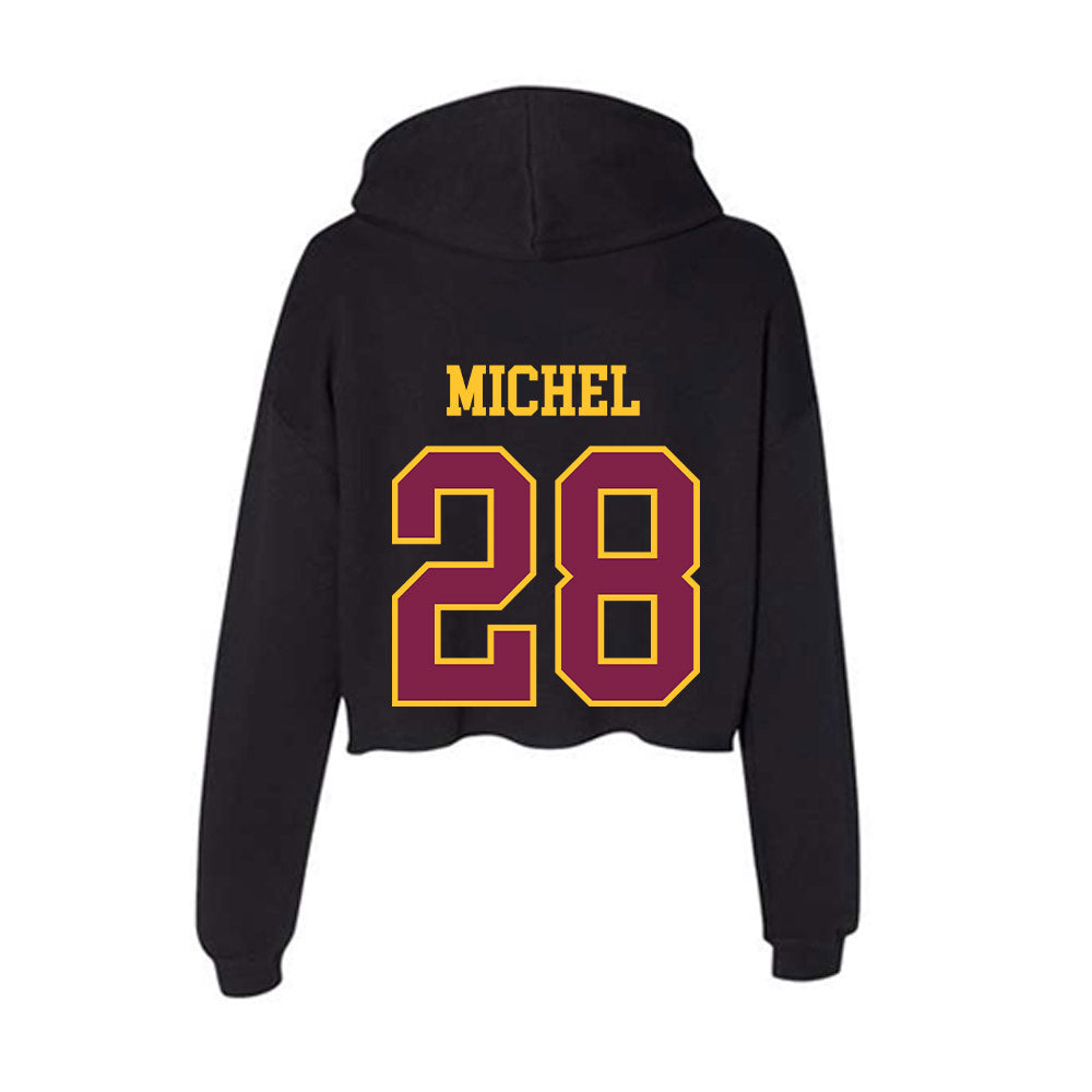 Arizona State - NCAA Baseball : Garrett Michel - Women's Crop Fleece Hoodie-1