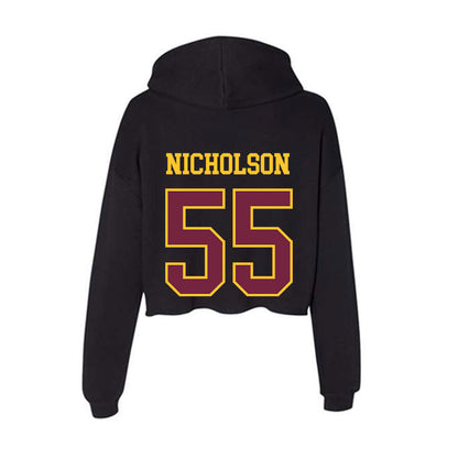 Arizona State - NCAA Football : Niniva Nicholson - Classic Shersey Women's Crop Fleece Hooded Sweatshirt-1