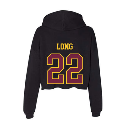 Arizona State - NCAA Football : Owen Long - Classic Shersey Women's Crop Fleece Hooded Sweatshirt-1