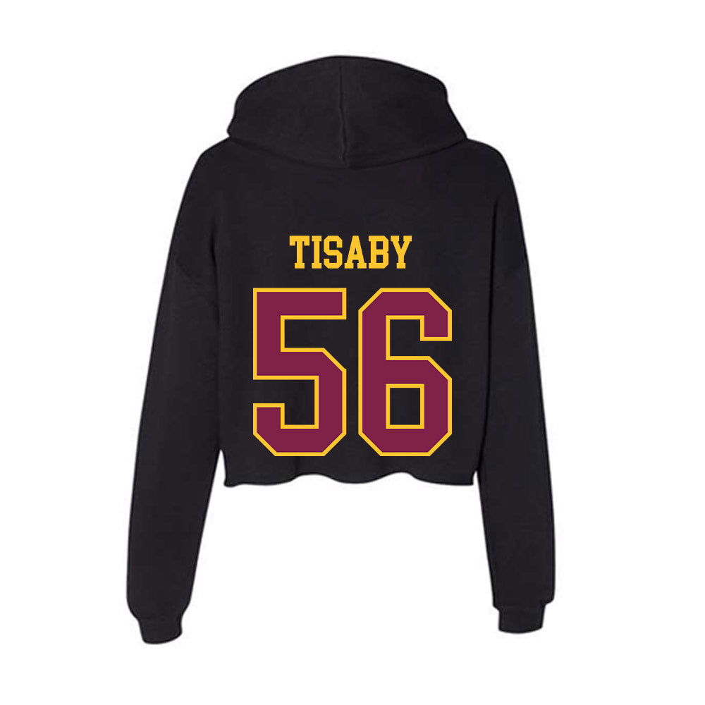 Arizona State - NCAA Football : Cortavious Tisaby - Classic Shersey Women's Crop Fleece Hooded Sweatshirt-1