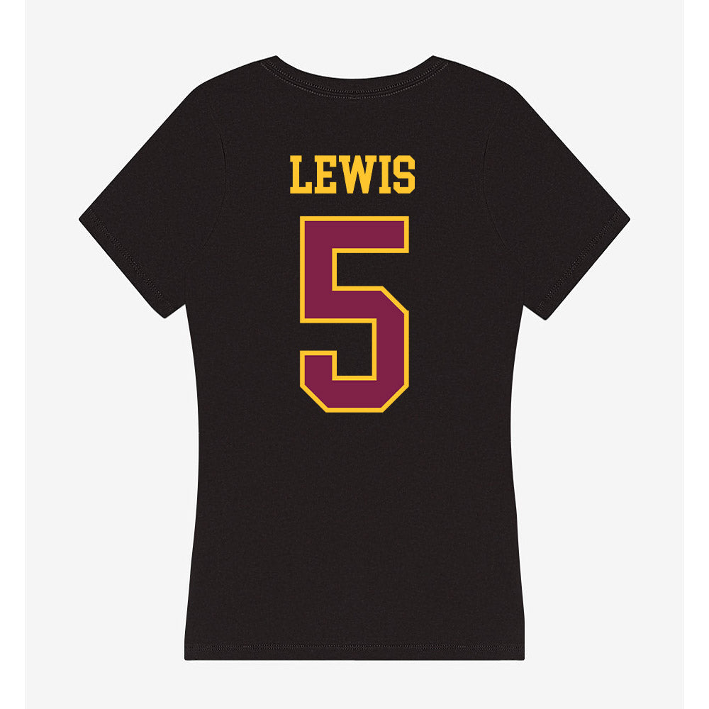 Arizona State - NCAA Baseball : Brenden Lewis - Women's V-Neck T-Shirt-1