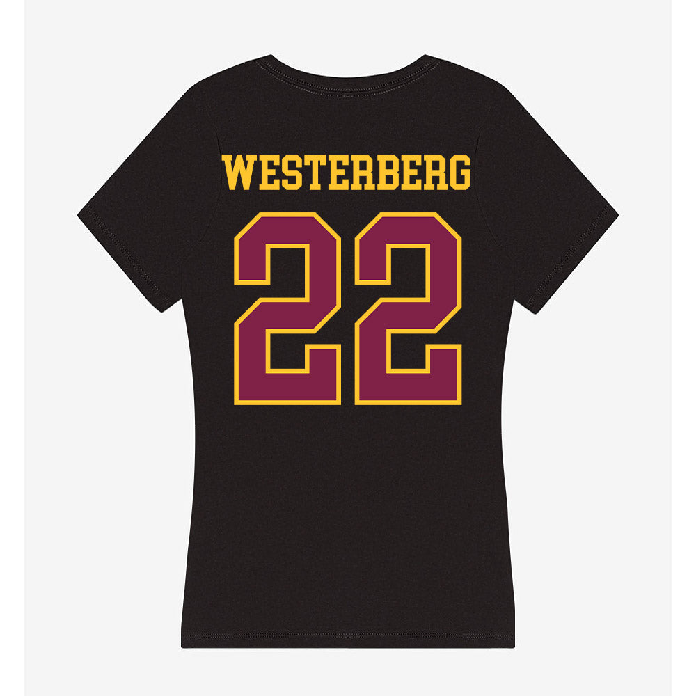Arizona State - NCAA Women's Lacrosse : Addison Westerberg - Women's V-Neck T-Shirt-1