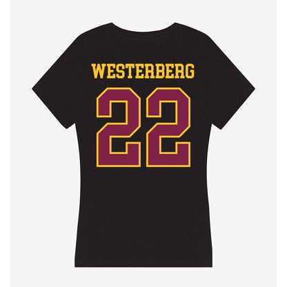 Arizona State - NCAA Women's Lacrosse : Addison Westerberg - Women's V-Neck T-Shirt-1