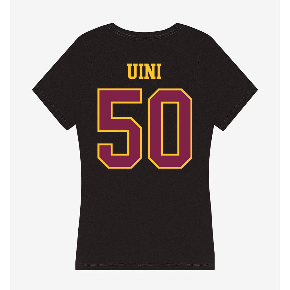 Arizona State - NCAA Football : Marques Uini - Women's V-Neck T-Shirt-1