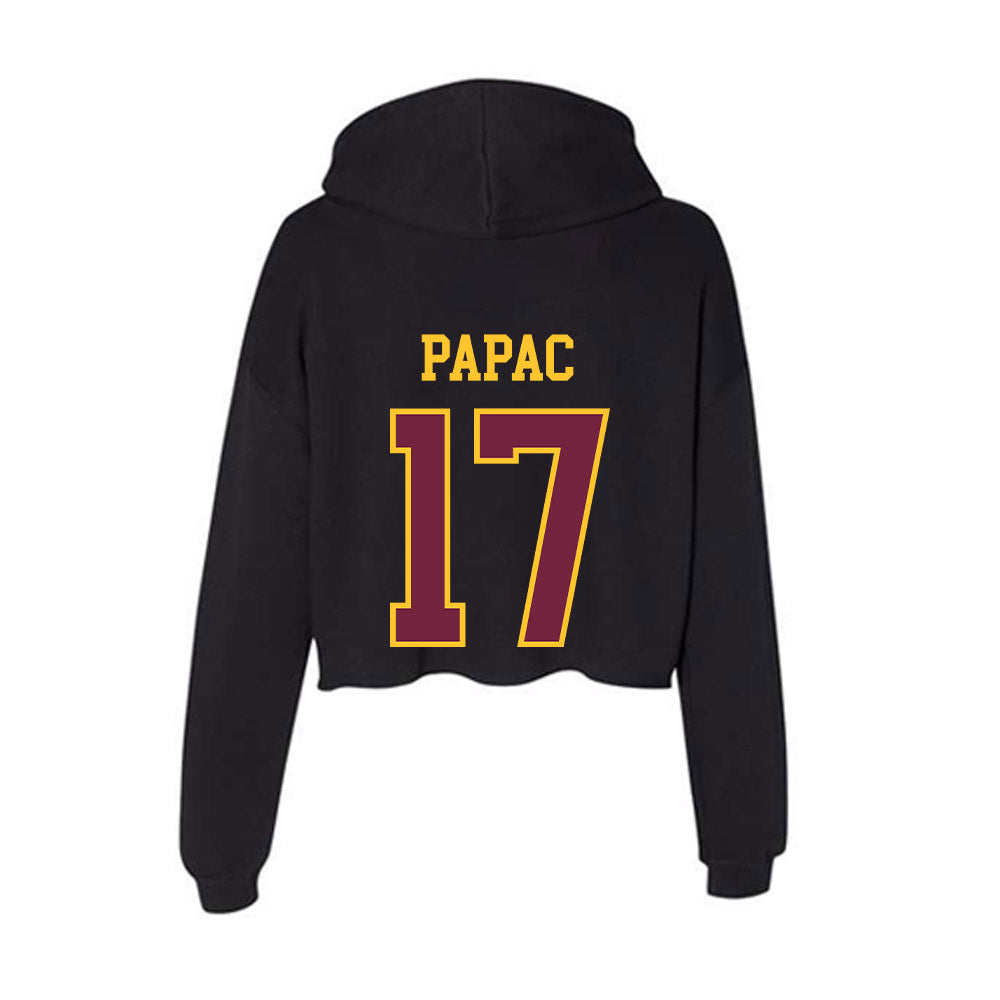 Arizona State - NCAA Women's Volleyball : Aurora Papac - Classic Shersey Women's Crop Fleece Hooded Sweatshirt-1