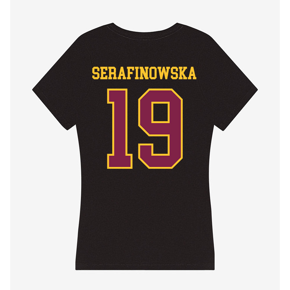 Arizona State - NCAA Women's Volleyball : Antonina Serafinowska - Women's V-Neck T-Shirt-1