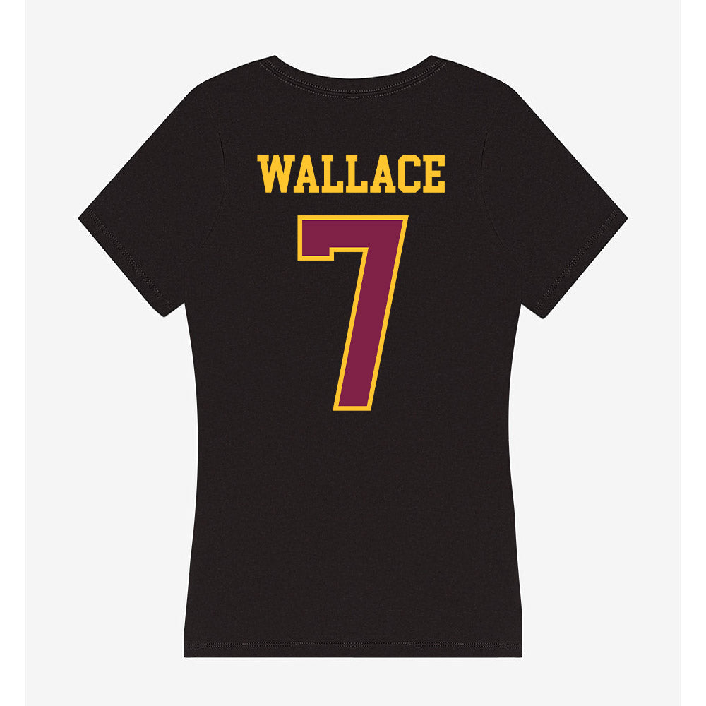 Arizona State - NCAA Men's Basketball : Vijay Wallace - Women's V-Neck T-Shirt-1
