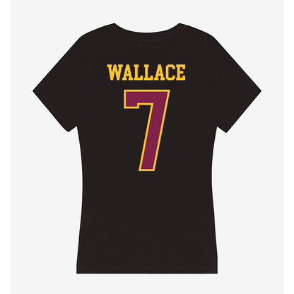 Arizona State - NCAA Men's Basketball : Vijay Wallace - Women's V-Neck T-Shirt-1