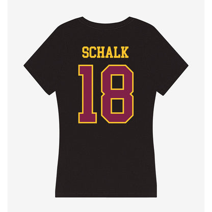 Arizona State - NCAA Women's Volleyball : Maeva Schalk - Women's V-Neck T-Shirt-1