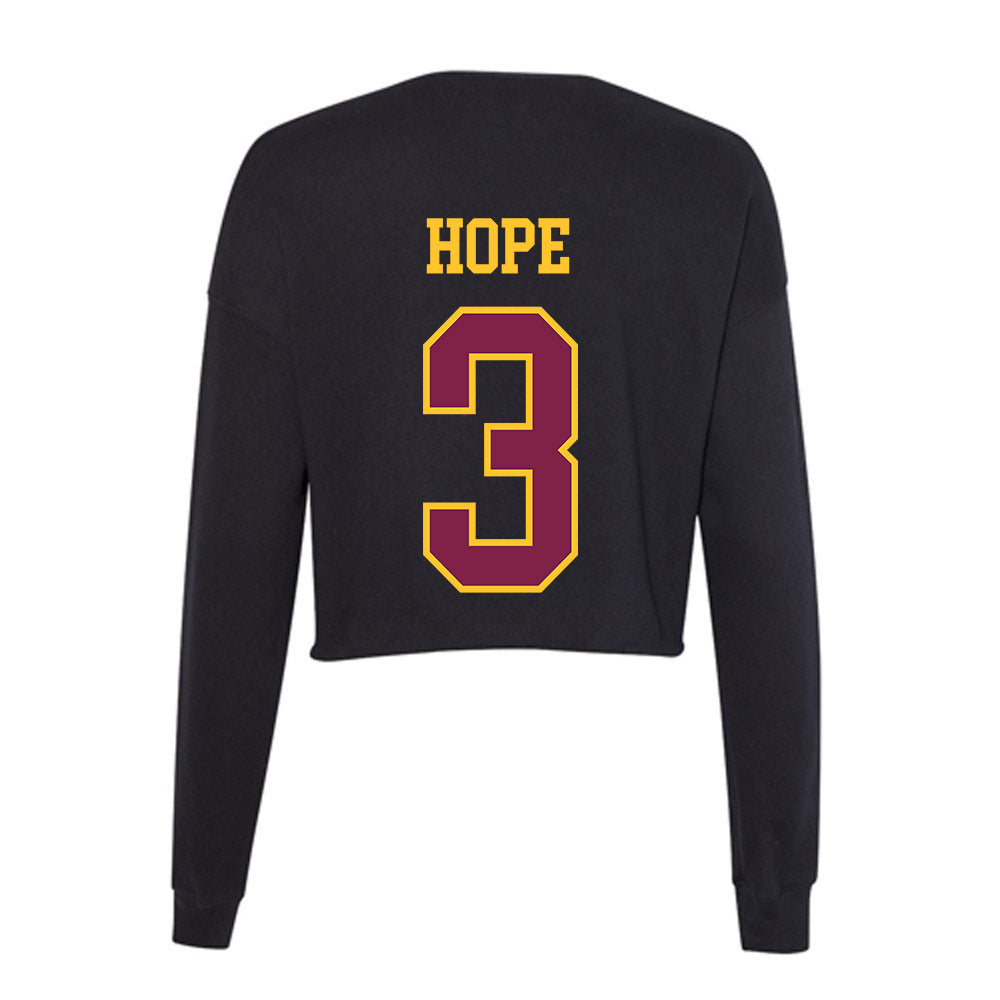Arizona State - NCAA Beach Volleyball : Reagan Hope - Women's Cropped Crew Fleece-1