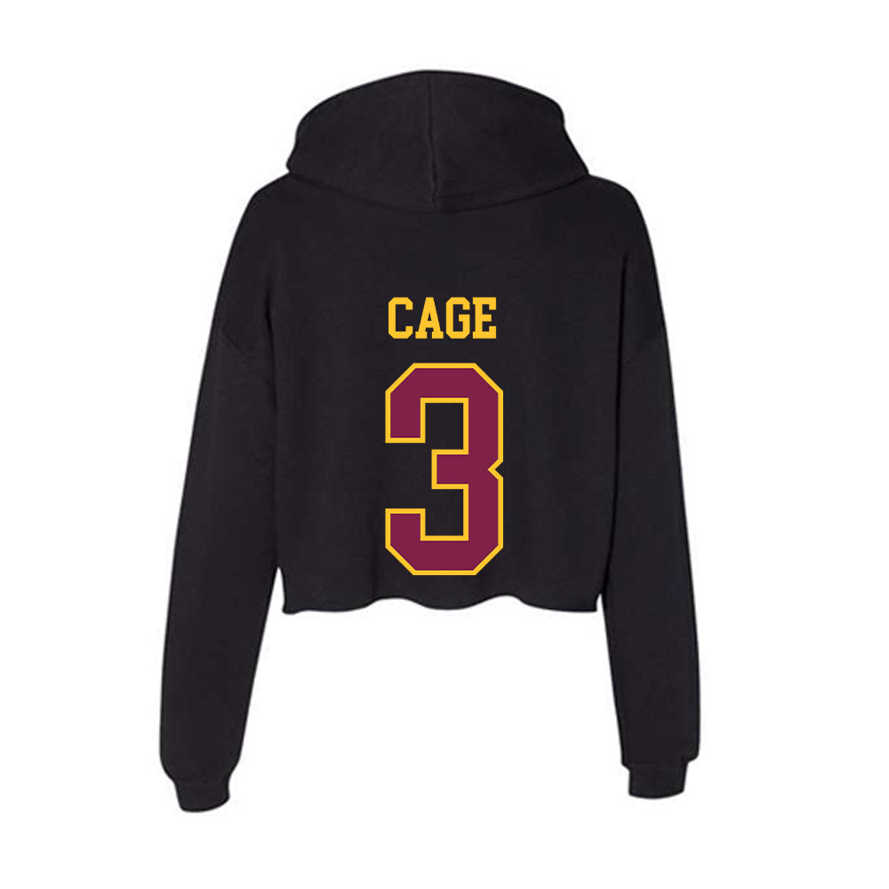 Arizona State - NCAA Women's Lacrosse : Averie Cage - Women's Crop Fleece Hoodie-1