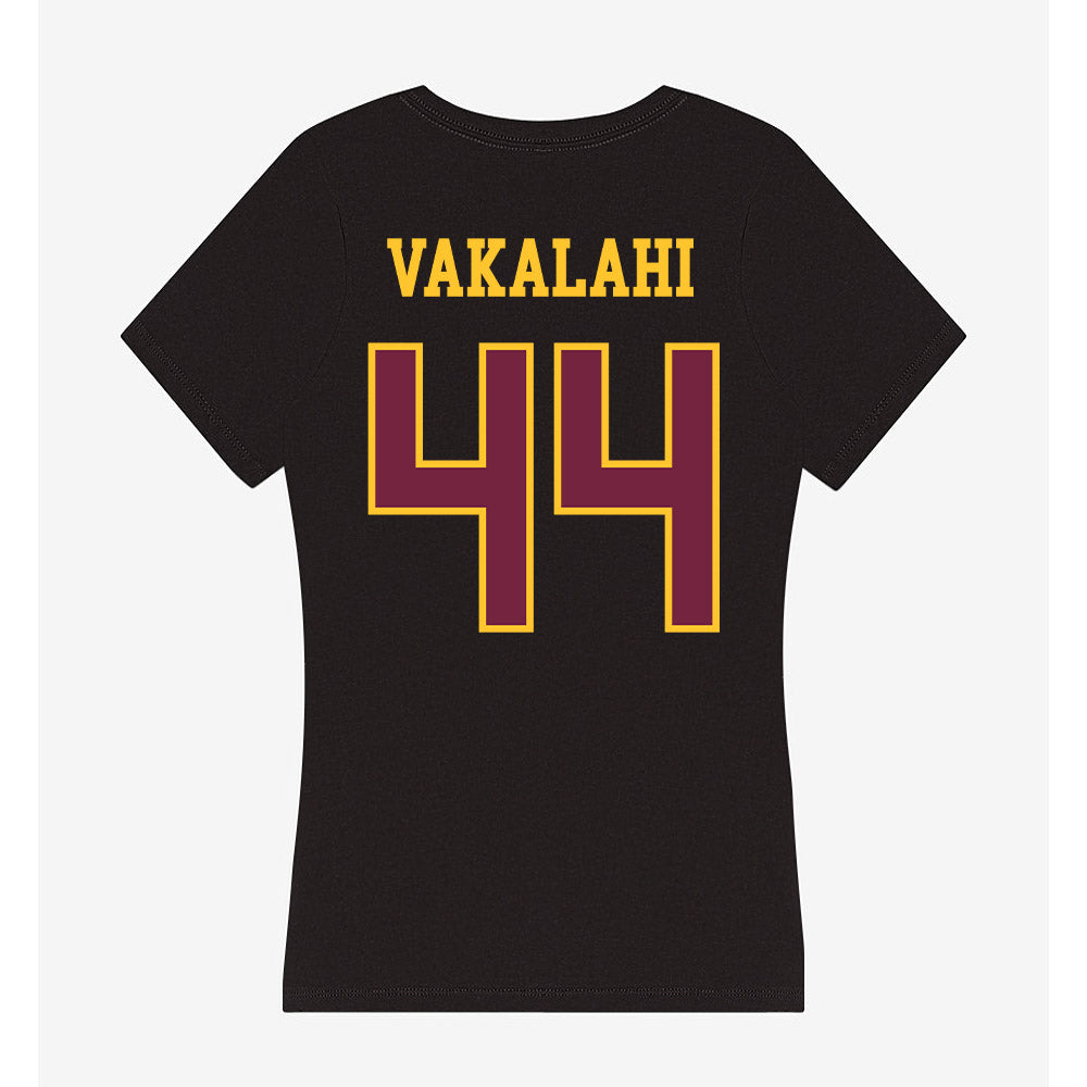 Arizona State - NCAA Football : Kirtland Vakalahi - Classic Shersey Women's V-Neck T-Shirt-1
