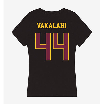 Arizona State - NCAA Football : Kirtland Vakalahi - Classic Shersey Women's V-Neck T-Shirt-1