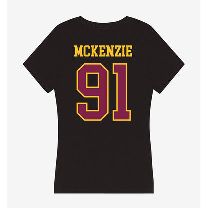 Arizona State - NCAA Football : Rashad McKenzie - Women's V-Neck T-Shirt-1