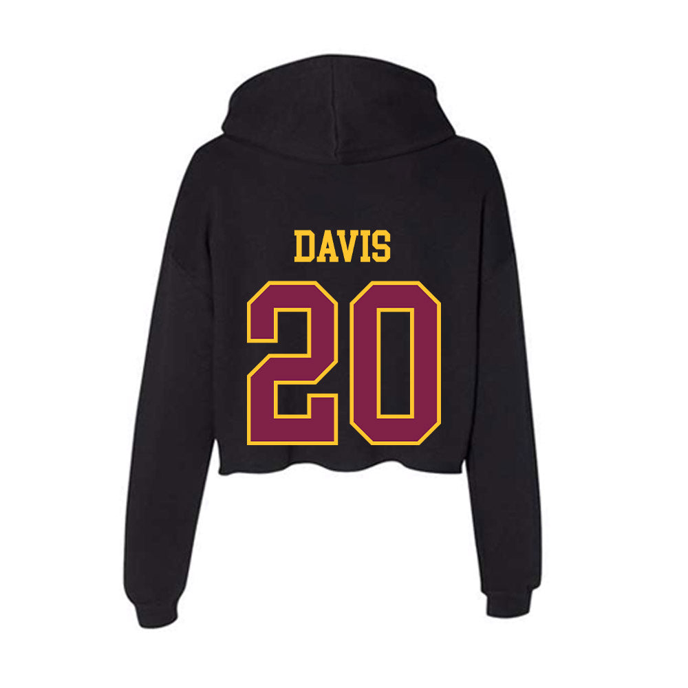 Arizona State - NCAA Softball : Takyla Davis - Women's Crop Fleece Hoodie-1