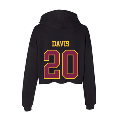 Arizona State - NCAA Softball : Takyla Davis - Women's Crop Fleece Hoodie-1