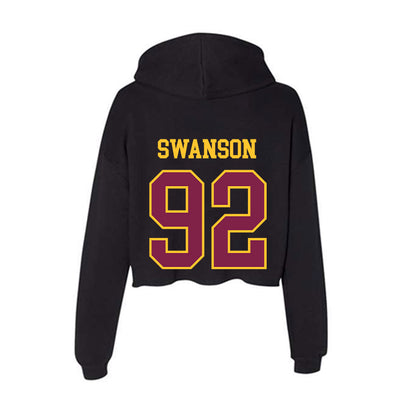 Arizona State - NCAA Football : Zac Swanson - Women's Crop Fleece Hoodie-1