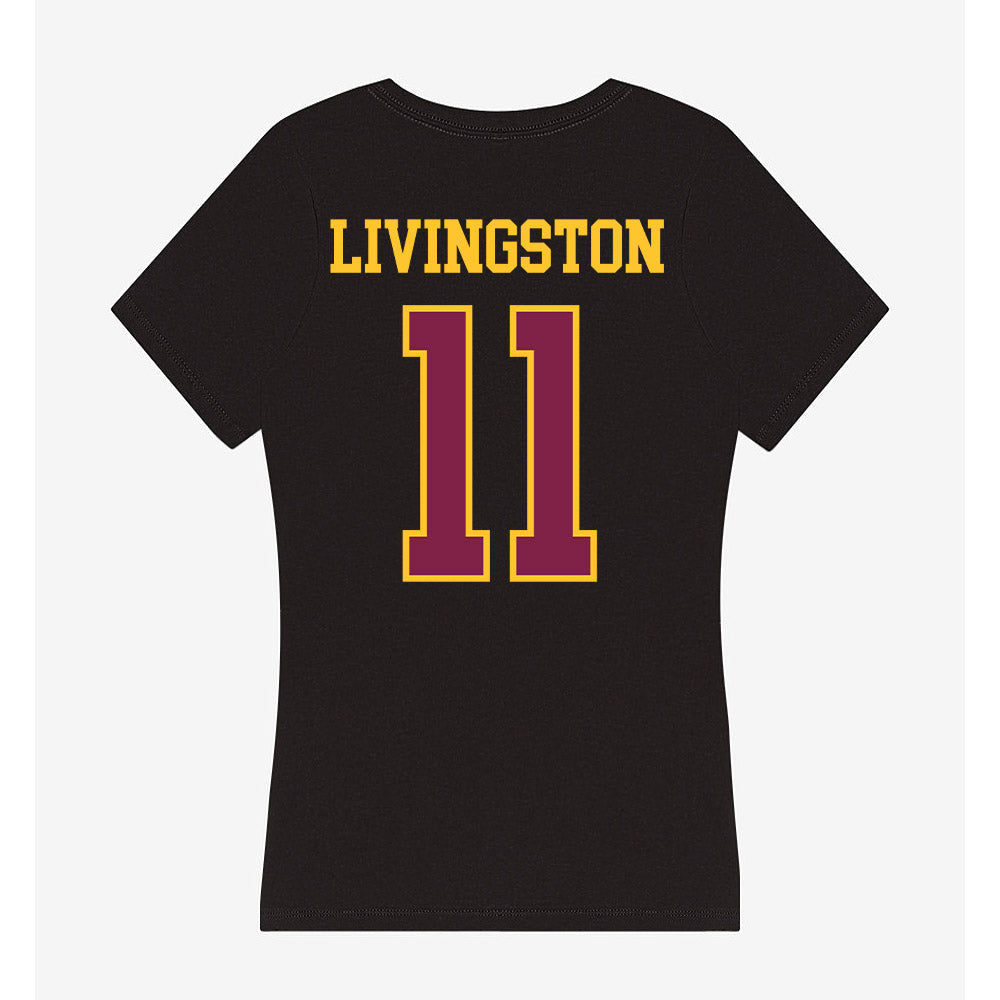 Arizona State - NCAA Women's Lacrosse : Morgan Livingston - Women's V-Neck T-Shirt-1