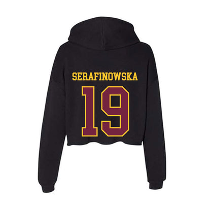 Arizona State - NCAA Women's Volleyball : Antonina Serafinowska - Classic Shersey Women's Crop Fleece Hooded Sweatshirt-1