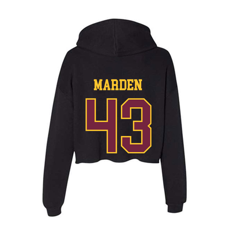 Arizona State - NCAA Football : Mason Marden - Classic Shersey Women's Crop Fleece Hooded Sweatshirt-1