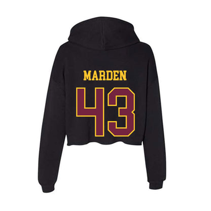 Arizona State - NCAA Football : Mason Marden - Classic Shersey Women's Crop Fleece Hooded Sweatshirt-1