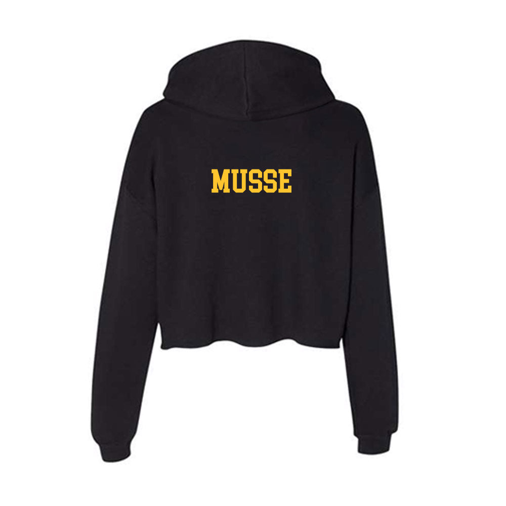 Arizona State - NCAA Men's Track & Field : Samantar Musse - Classic Shersey Women's Crop Fleece Hooded Sweatshirt-1