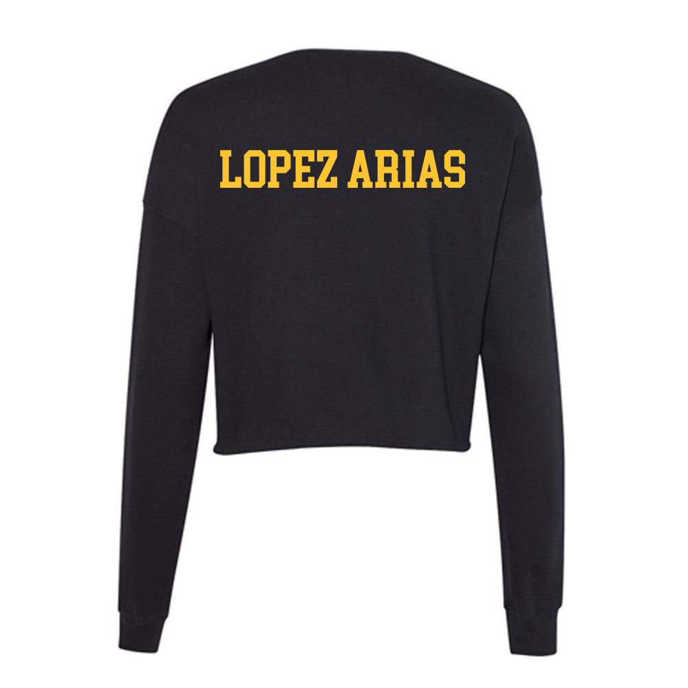 Arizona State - NCAA Women's Track & Field : Ines Lopez Arias - Women's Cropped Crew Fleece-1