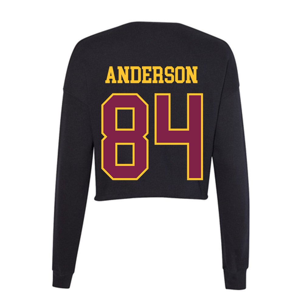 Arizona State - NCAA Football : Landen Anderson - Women's Cropped Crew Fleece-1