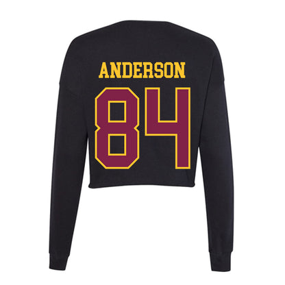 Arizona State - NCAA Football : Landen Anderson - Women's Cropped Crew Fleece-1