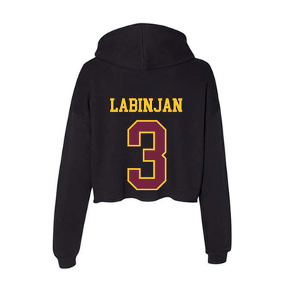 Arizona State - NCAA Women's Volleyball : Ziva Labinjan - Classic Shersey Women's Crop Fleece Hooded Sweatshirt-1