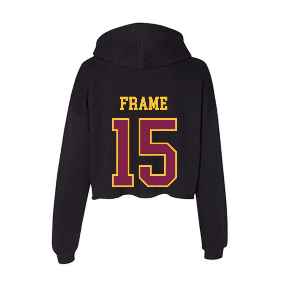 Arizona State - NCAA Women's Volleyball : Faith Frame - Classic Shersey Women's Crop Fleece Hooded Sweatshirt-1