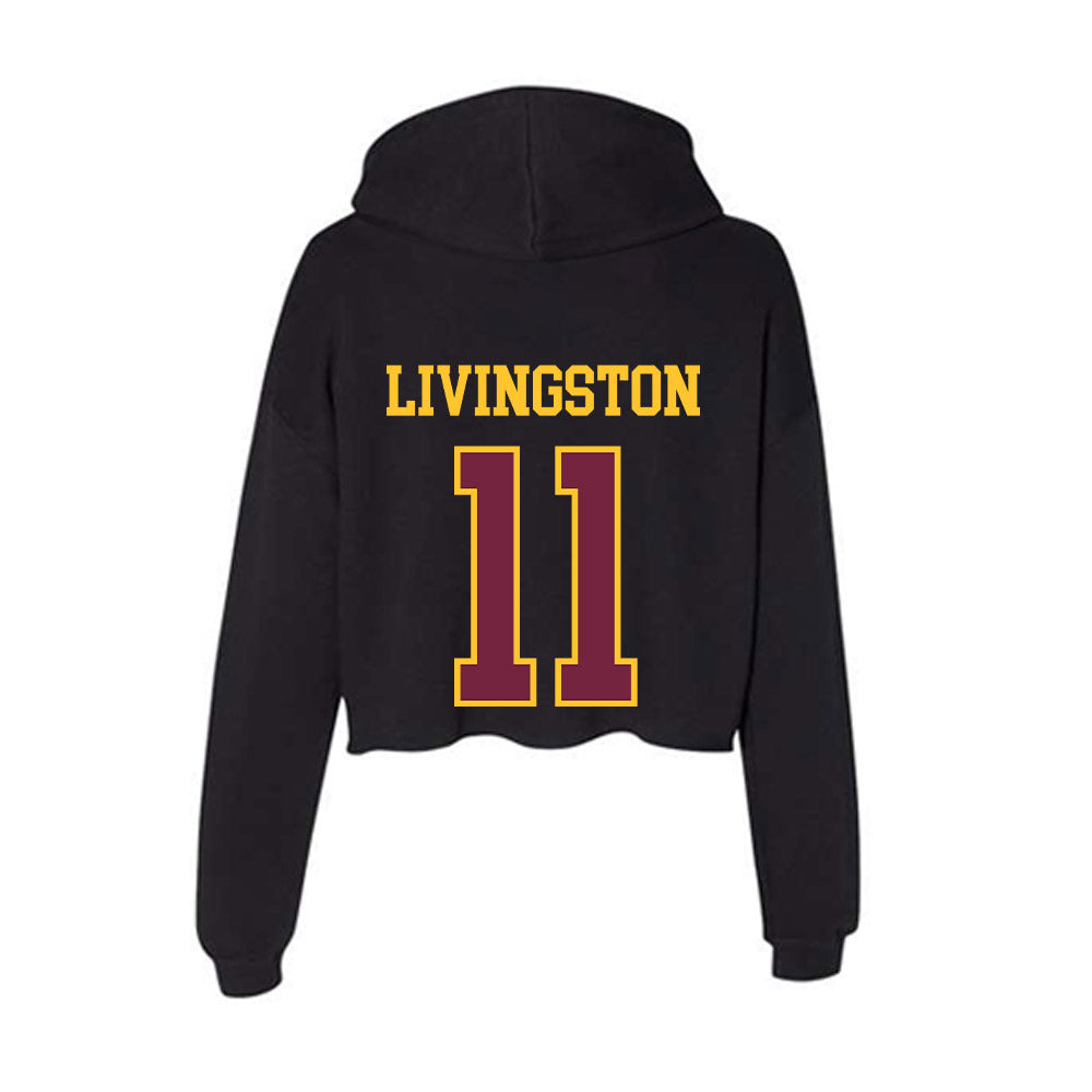 Arizona State - NCAA Women's Lacrosse : Morgan Livingston - Classic Shersey Women's Crop Fleece Hooded Sweatshirt-1