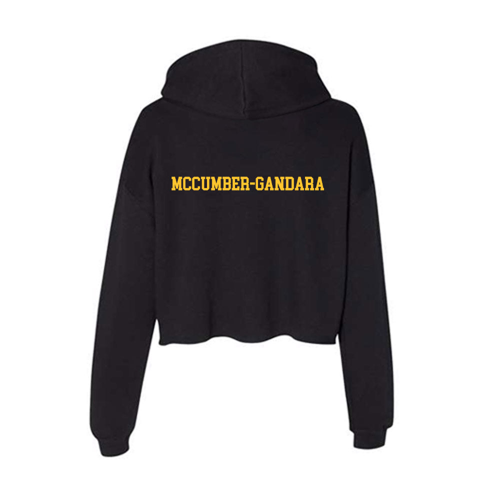 Arizona State - NCAA Women's Track & Field : Ava Mccumber-Gandara - Classic Shersey Women's Crop Fleece Hooded Sweatshirt-1