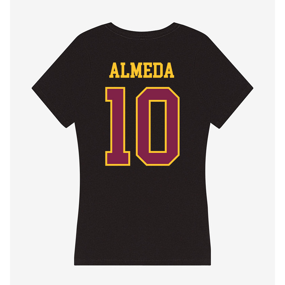 Arizona State - NCAA Women's Water Polo : Itziar Almeda - Women's V-Neck T-Shirt-1