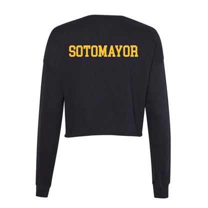 Arizona State - NCAA Women's Swimming & Diving : Alexia Sotomayor - Women's Cropped Crew Fleece-1