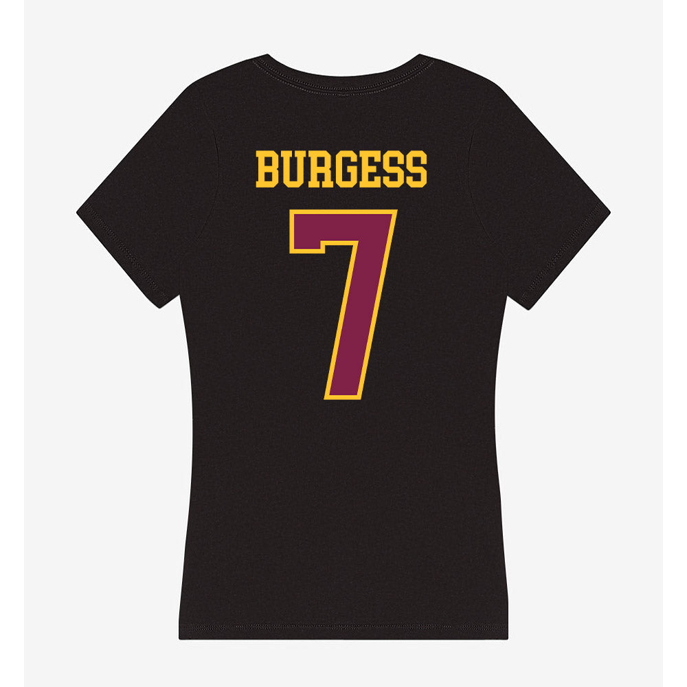 Arizona State - NCAA Women's Volleyball : Zoey Burgess - Women's V-Neck T-Shirt-1