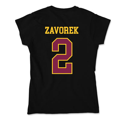 Arizona State - NCAA Baseball : Beckett Zavorek - Soft Style Women’s T-Shirt-1